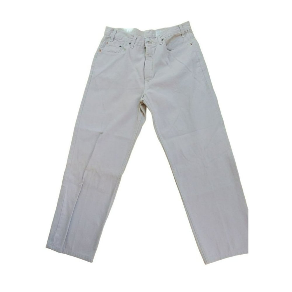 Levi's Cream-Colored Men's 550 36 x 32 Relaxed Summer Little E Jeans